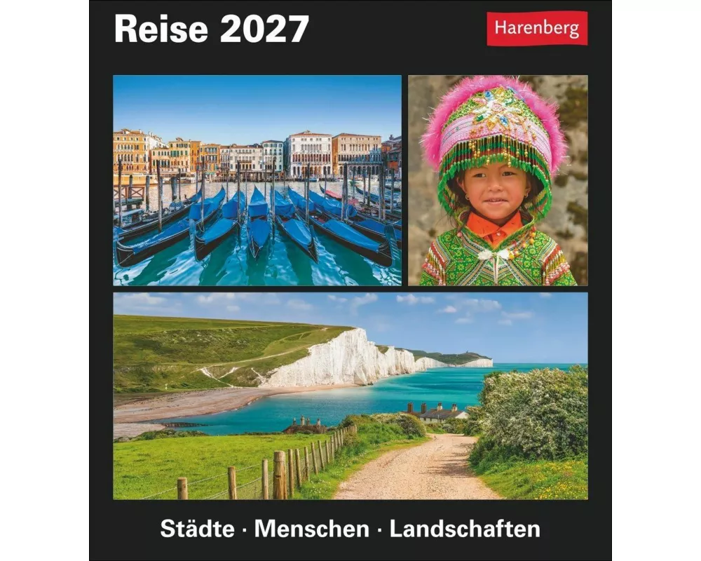 Reise Tagesabreißkalender 2027 - Kulturkalender - Städte, Menschen, Landschaften