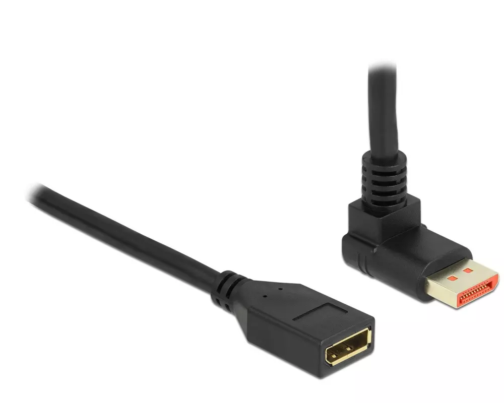 Delock Verlängerungskabel Oben gewinkelt DisplayPort, 3 m