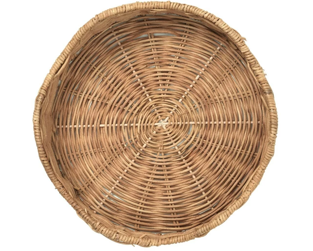 Broste Copenhagen LOLA Rattan Oval Natur Ø 30 cm x H 8 cm