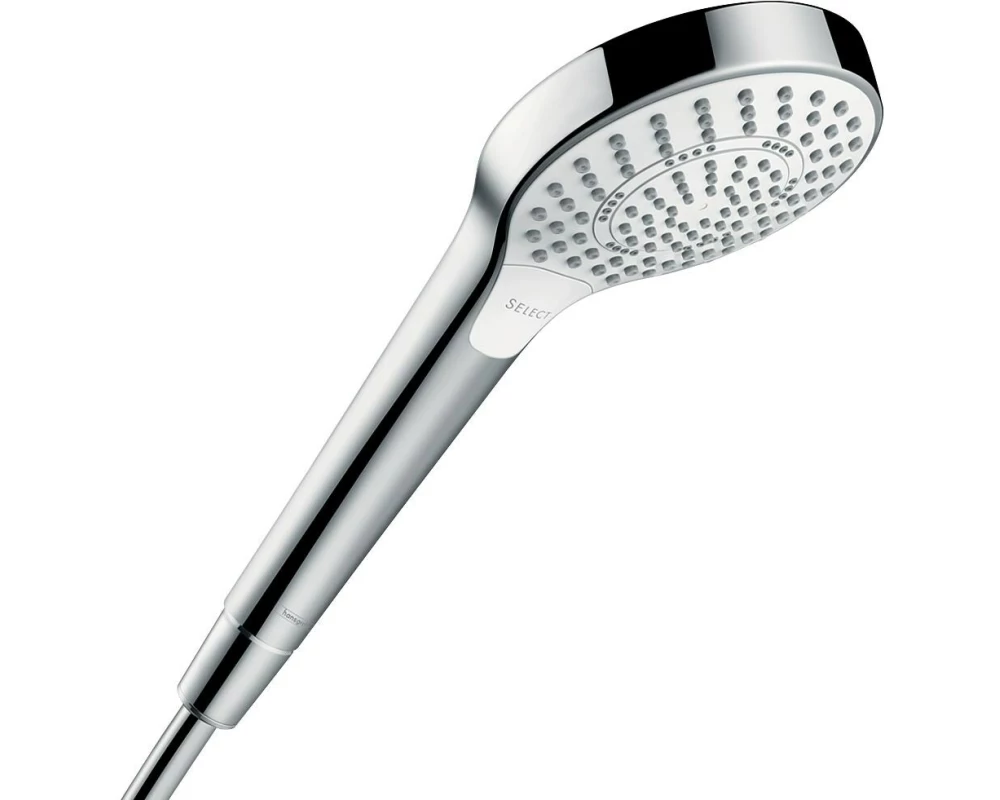 hansgrohe Croma Select S 110 weiss/chrom, 3 Strahlarten, Multi, EcoSmart