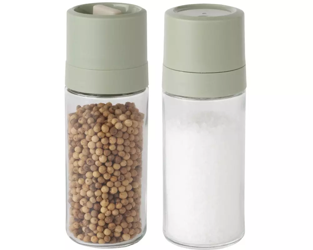 BergHOFF Mühle und Streuer Leo Balance 2 Stück, 15.2 cm, Grün