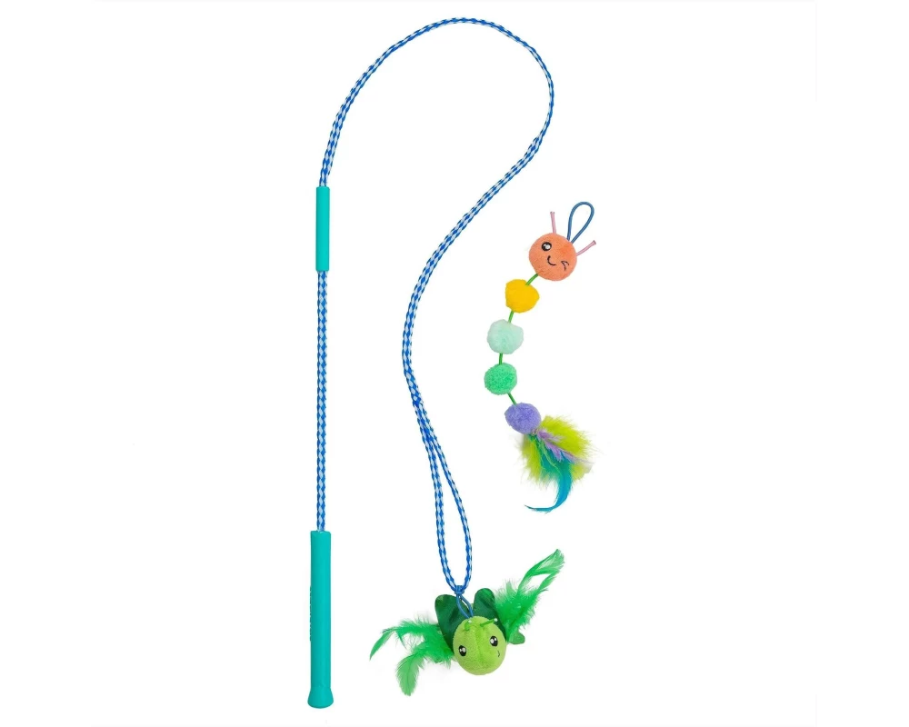 WOUAPY Katzen-Spielangel Tail Teaser Ground Prey