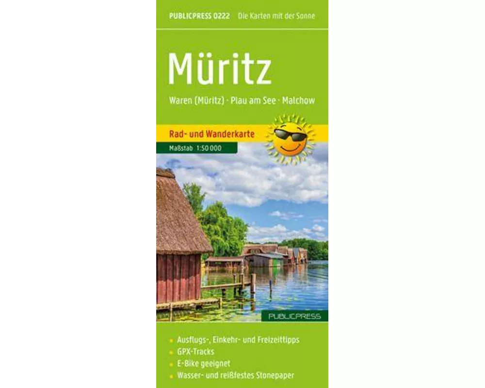 Müritz, Rad- und Wanderkarte 1:50.000, Publicpress
