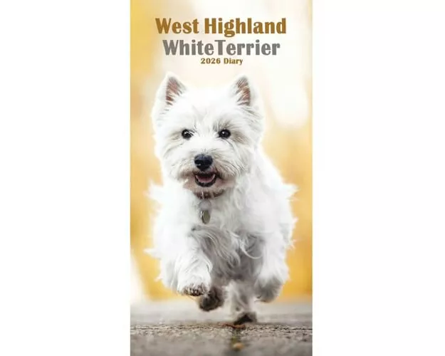 West Highland White Terriers Slim Diary 2026