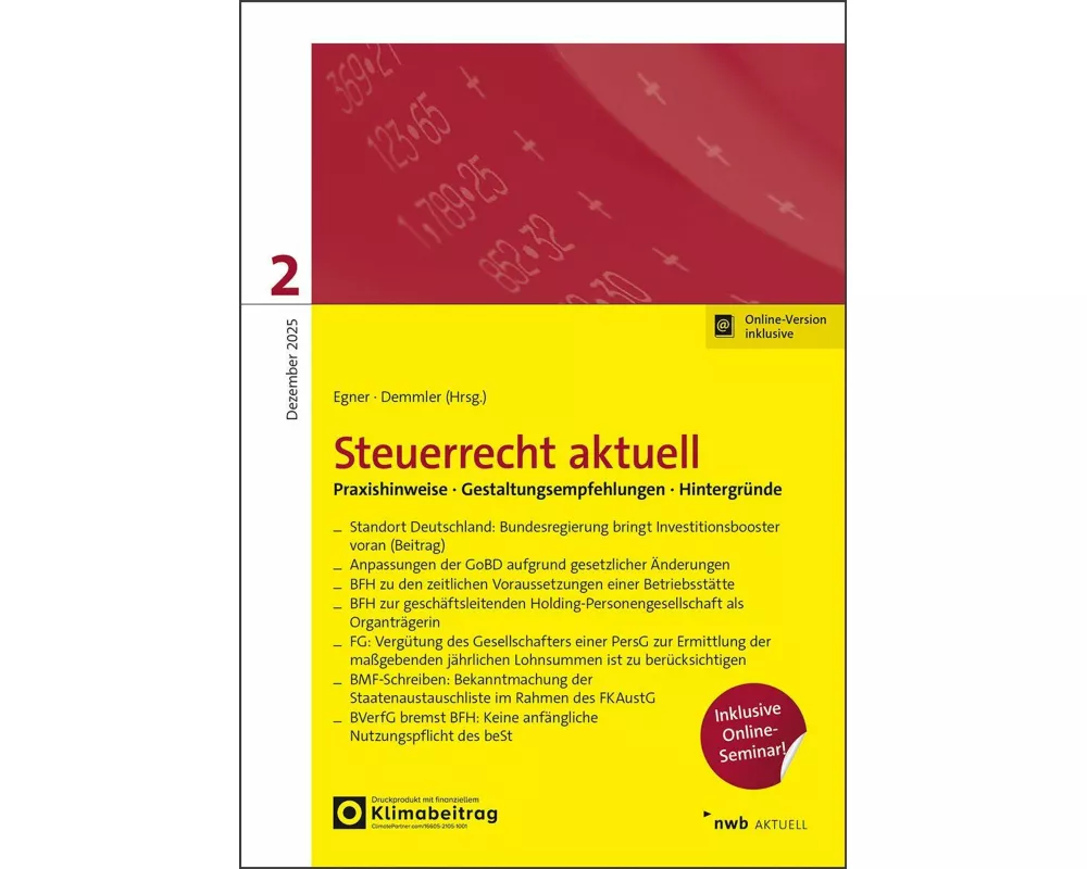 NWB Steuerrecht aktuell 2/2025