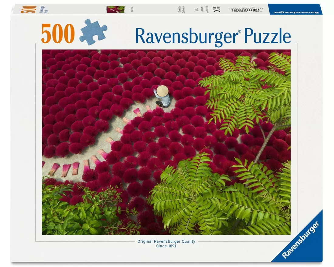 Erwachsenenpuzzle 500 Teile - Ein Meer aus Rot
