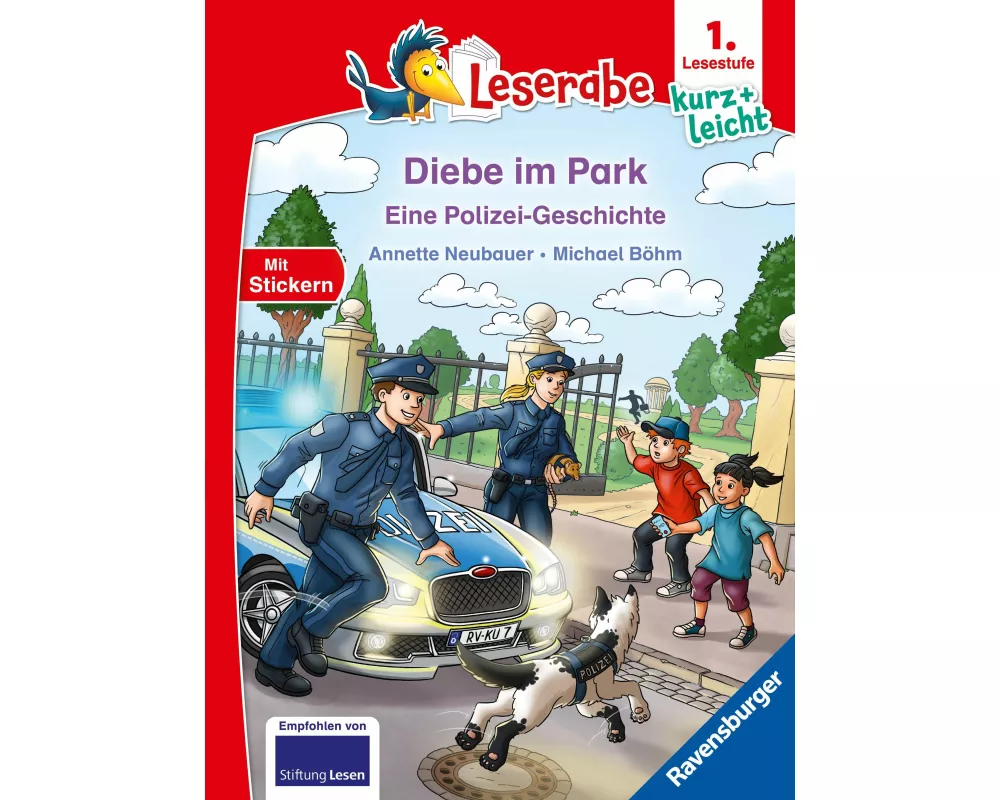 Leserabe 1. Lesestufe Kurz und leicht - Diebe im Park - Eine Polizei-Geschichte