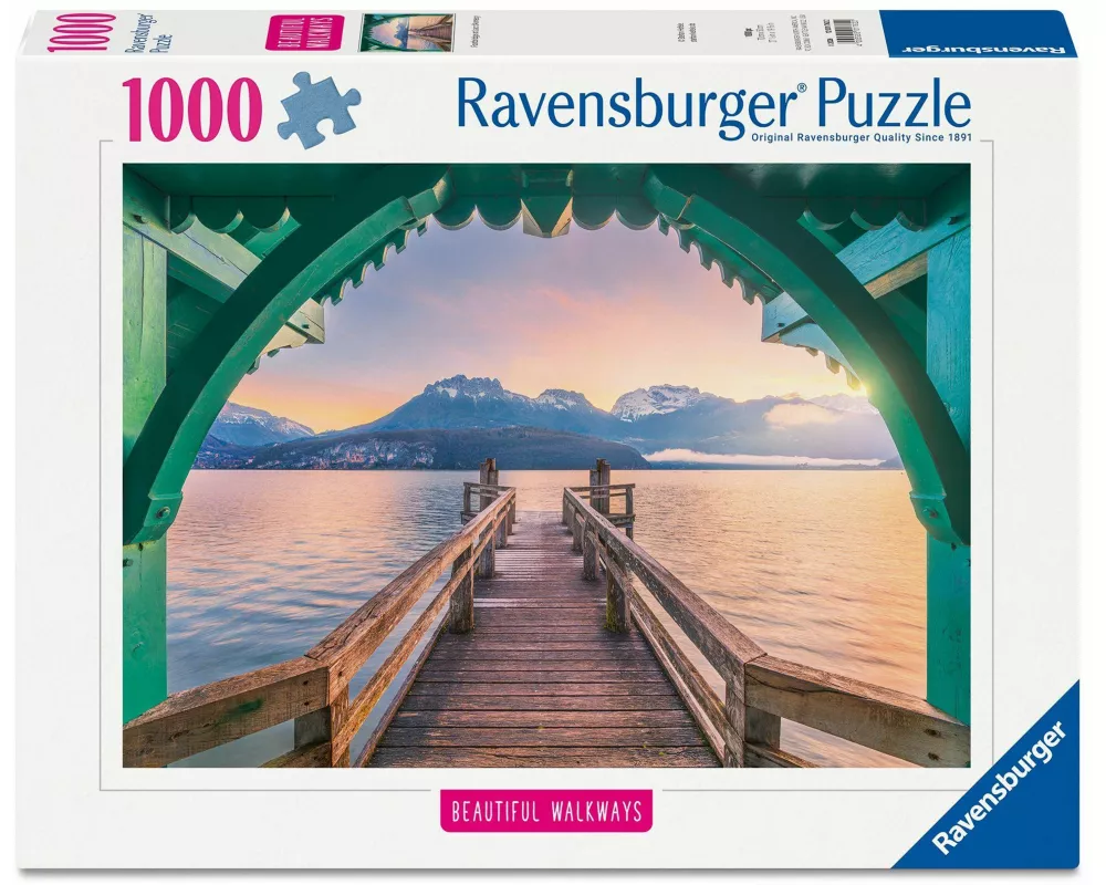Erwachsenenpuzzle 1000 Teile - Romantischer Steg am Lac d'Annecy
