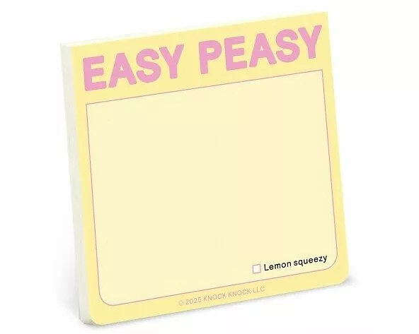 Knock Knock Easy Peasy Sticky Note (Pastel Version)