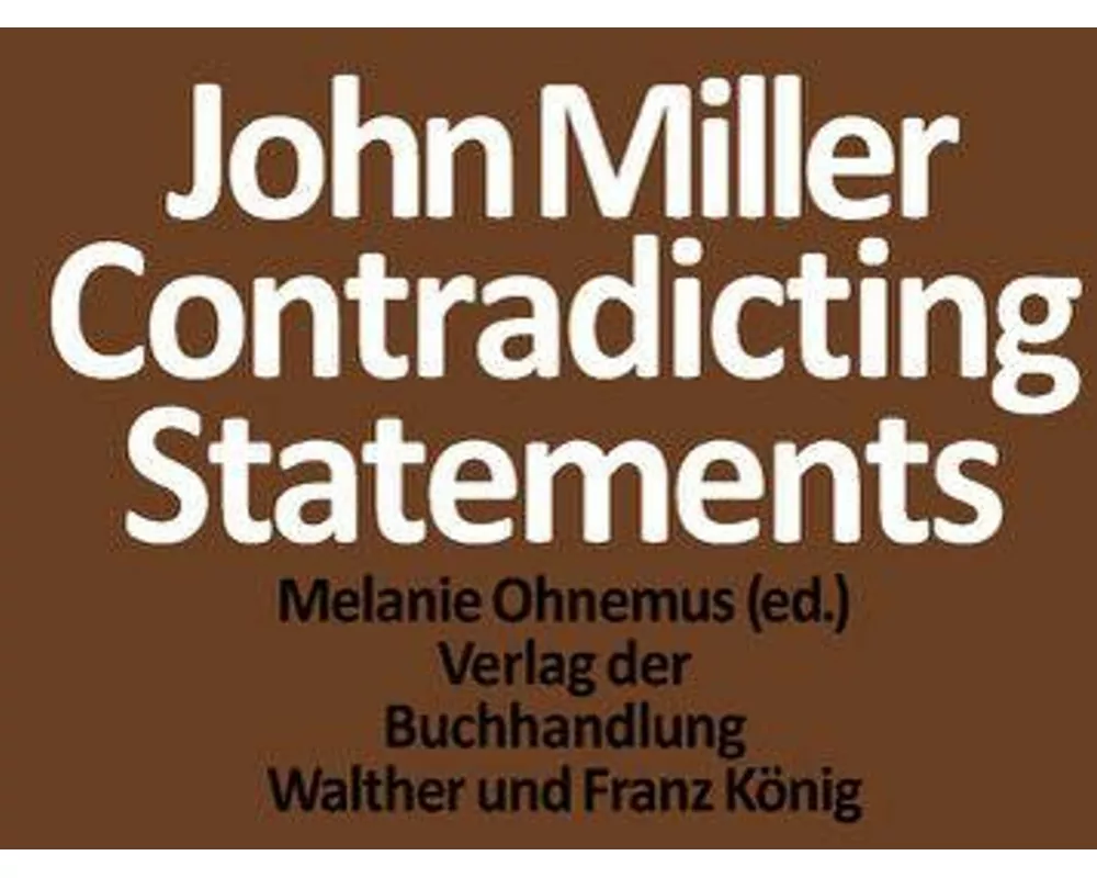 John MIller. Contradicting Statements