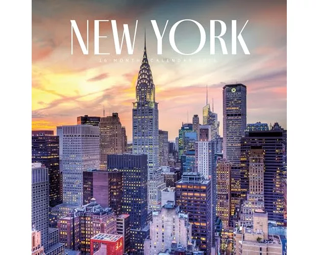 New York Square Wall Sunday Start Calend