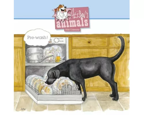 Alisons Animals Wiro Wall Calendar 2026