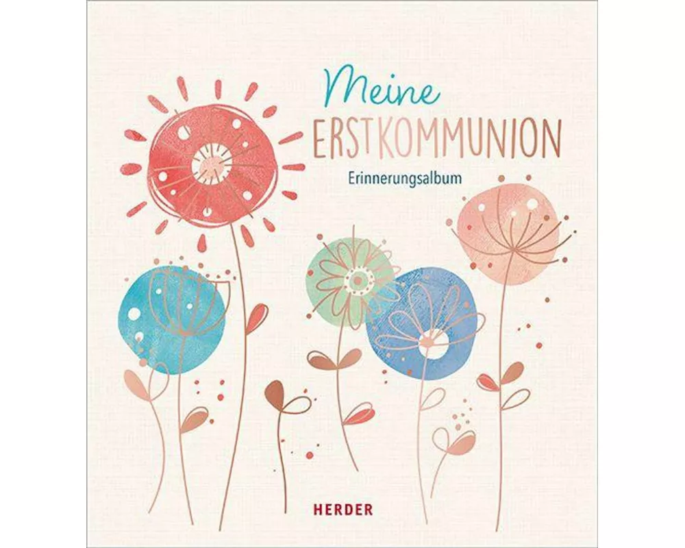 Meine Erstkommunion Erinnerungsalbum Floral