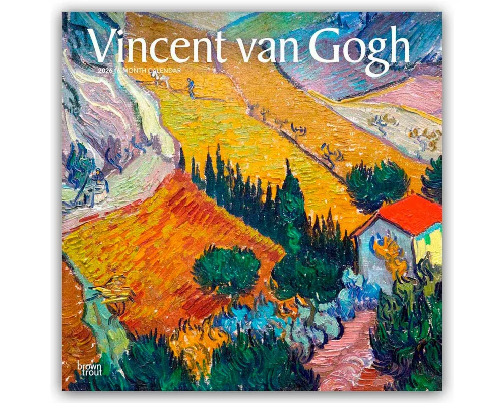 Vincent Van Gogh 2026 12 X 24 Inch (Hanging) Monthly Square Wall Calendar Plastic-Free