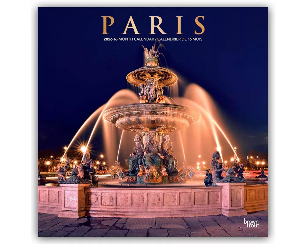 Paris 2026 - 16-Monatskalender