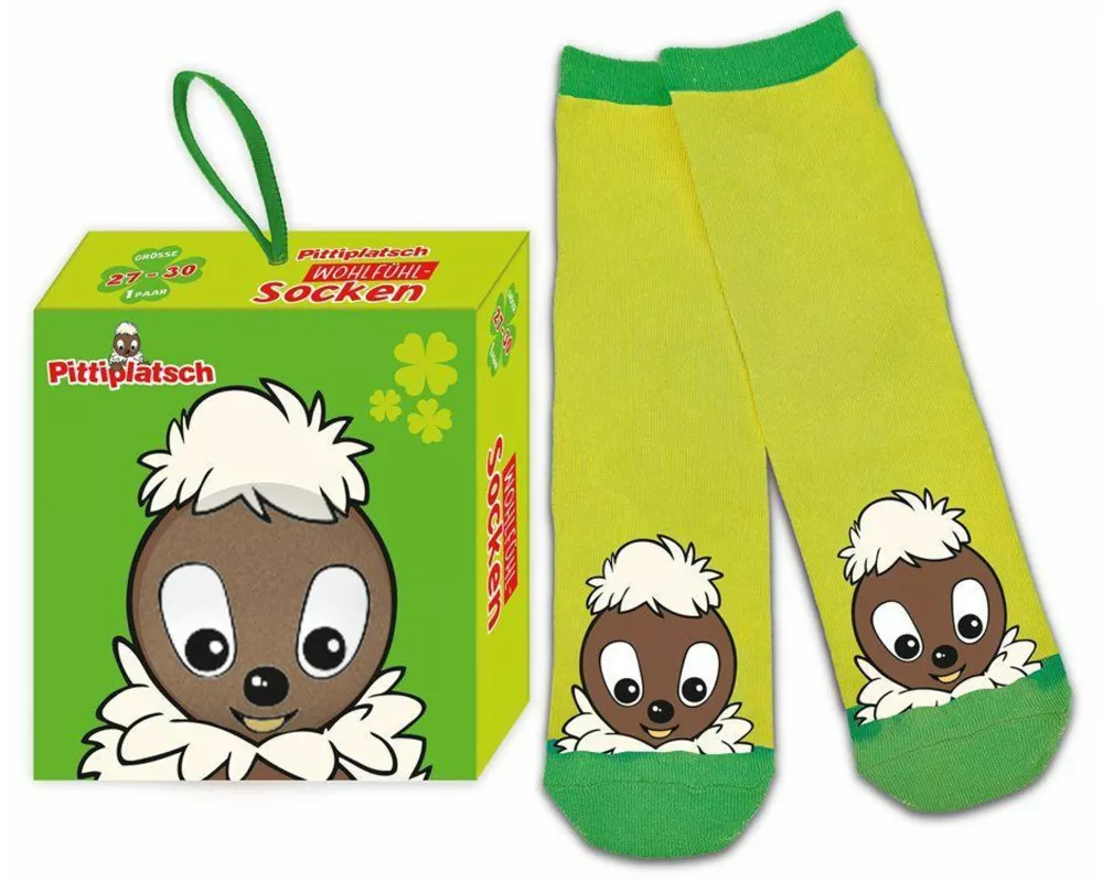 TRÖTSCH - Unser Sandmännchen Pittiplatsch Kindersocken Größe 27 bis 30