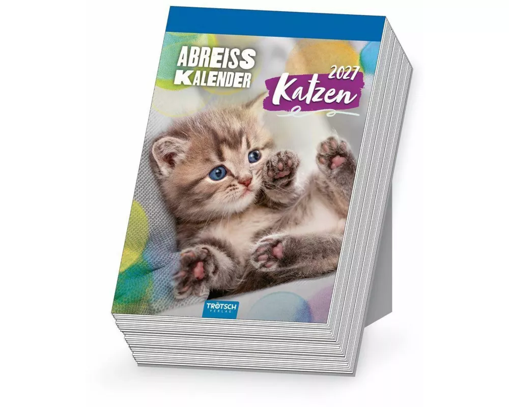 TRÖTSCH - Abreißkalender Katzen 2027