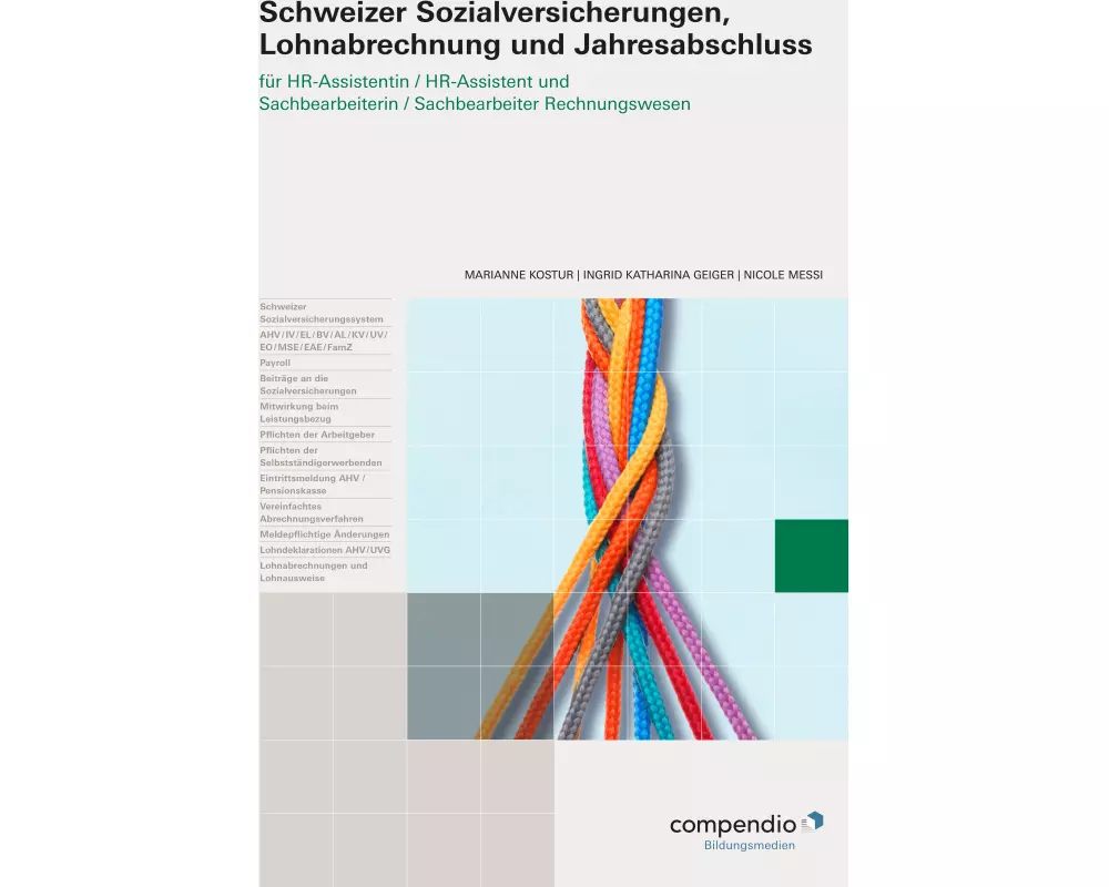 Schweizer Sozialversicherungen, Lohnabrechnung und Jahresabschluss