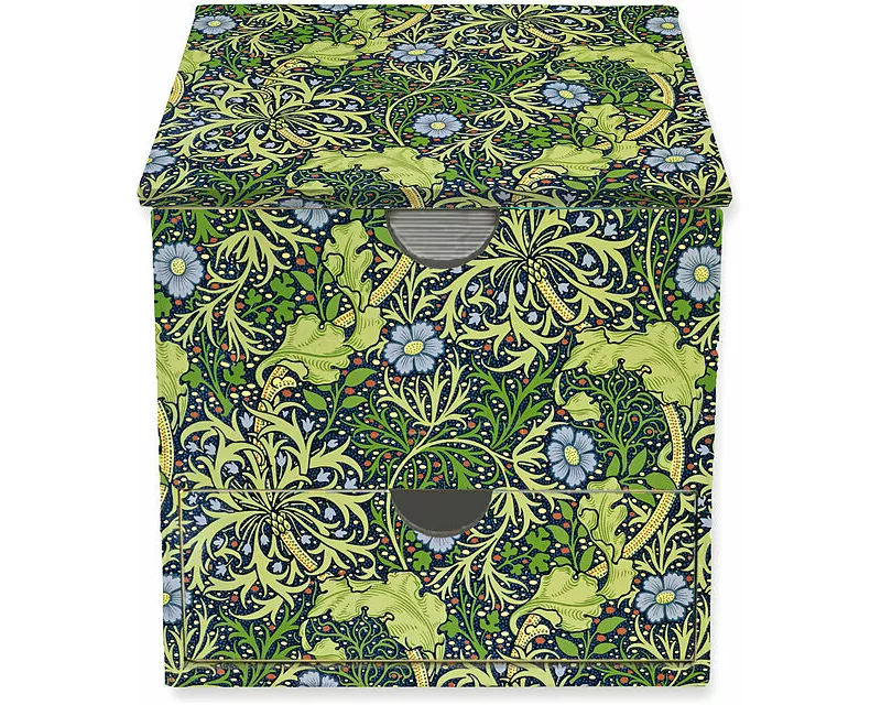 William Morris: Seaweed Flame Tree Memo Box with Drawer