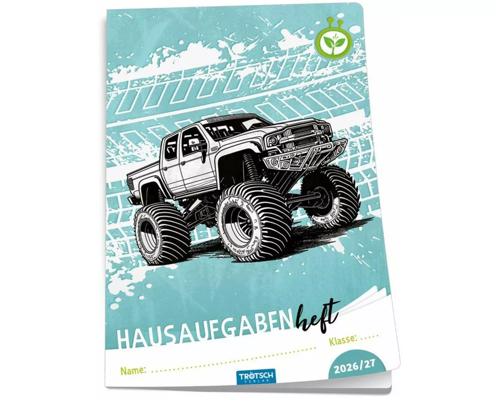 TRÖTSCH - Jahresbezogenes Hausaufgabenheft Grundschule Truck 26/27