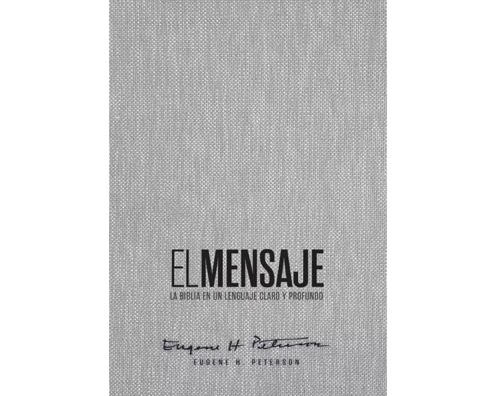 Biblia El Mensaje (Tapa Dura, Gris Tela)