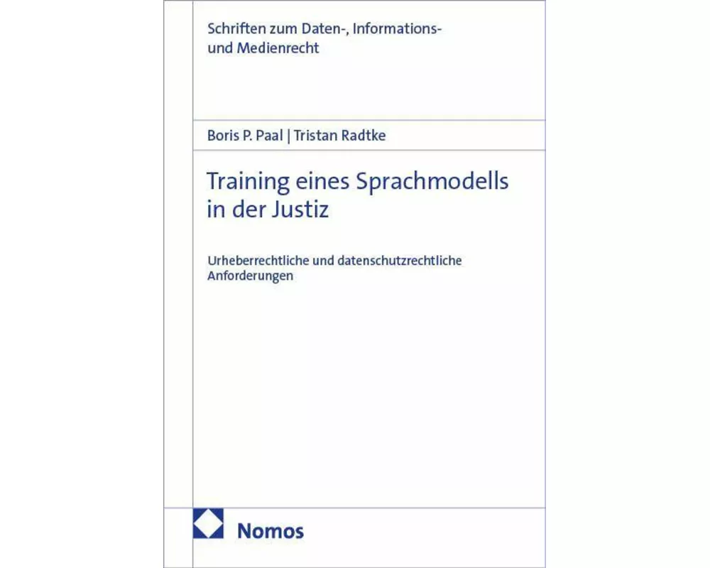 Training eines Sprachmodells in der Justiz