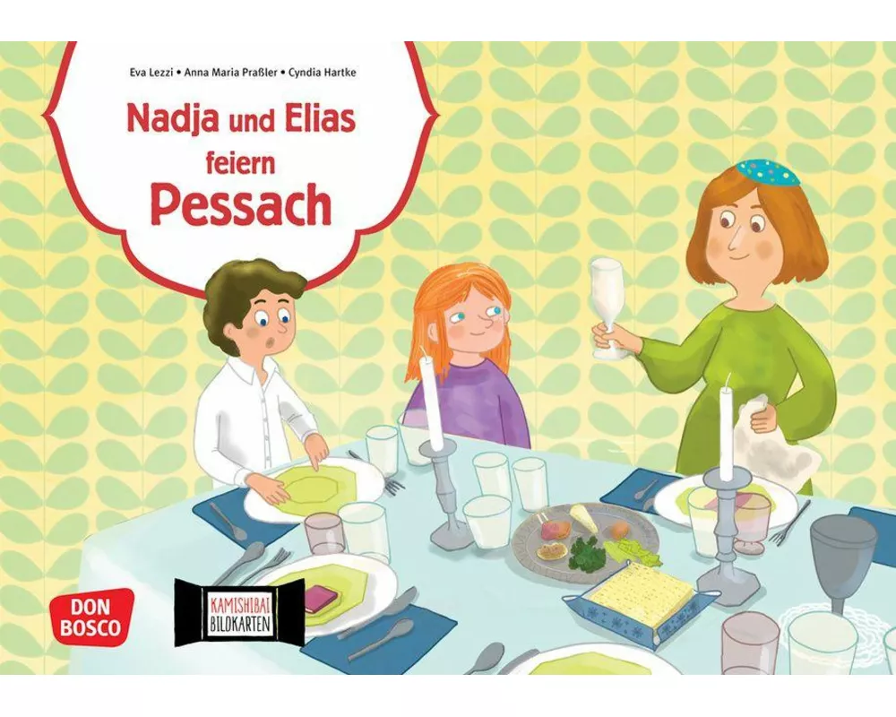 Nadja und Elias feiern Pessach. Kamishibai Bildkartenset