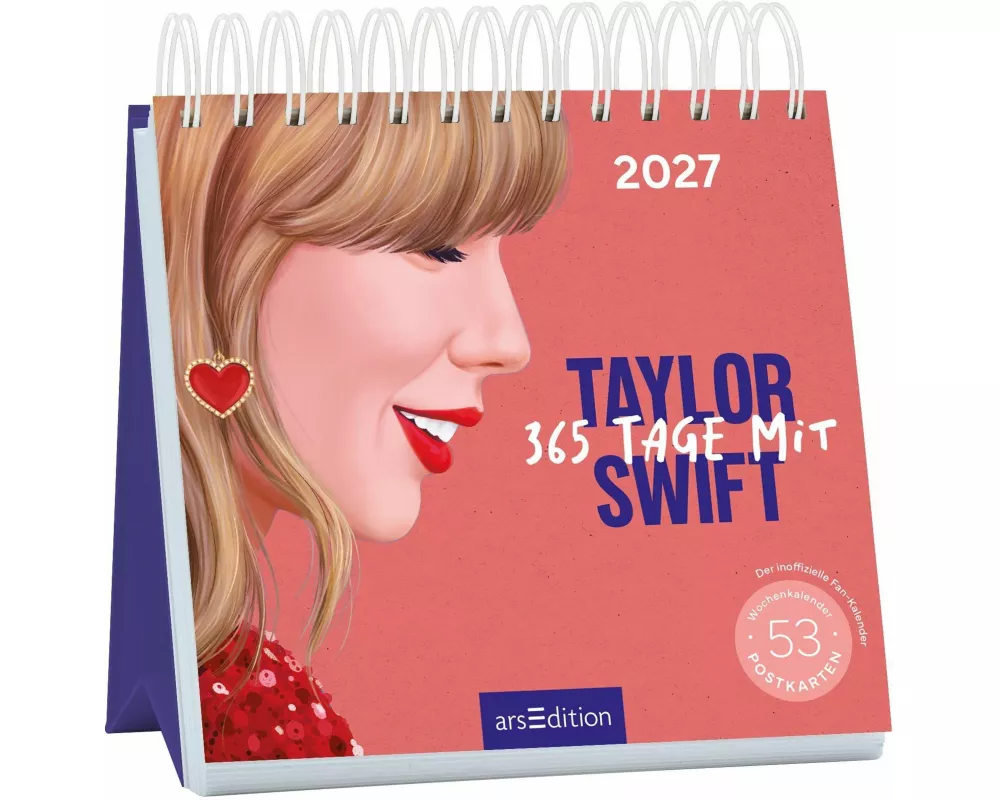 Postkartenkalender 365 Tage mit Taylor Swift 2027