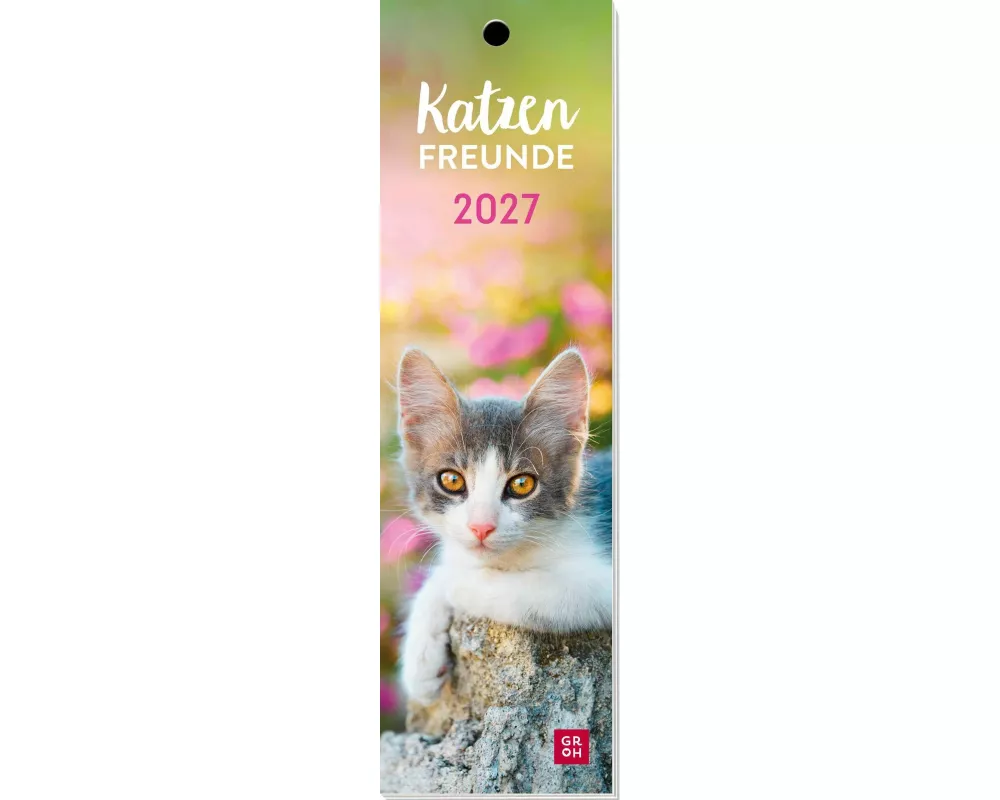 Lesezeichenkalender 2027: Katzenfreunde