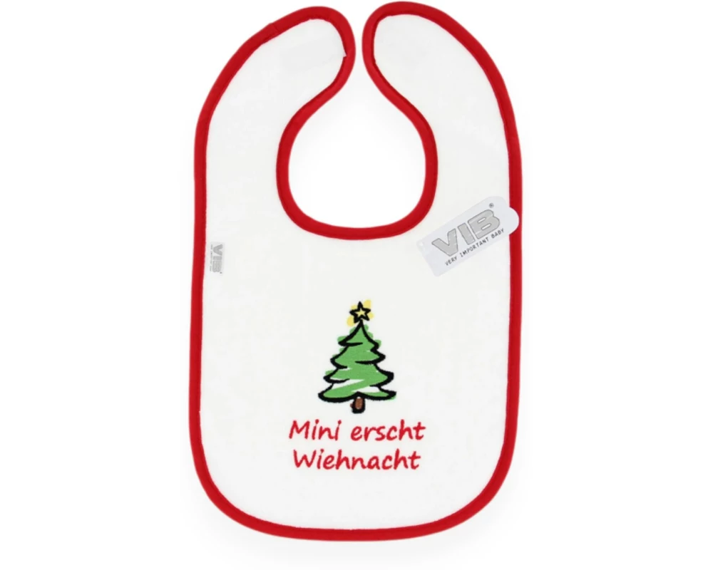 Very Important Baby Lätzchen Mini erscht Wiehnacht Weiss/Rot