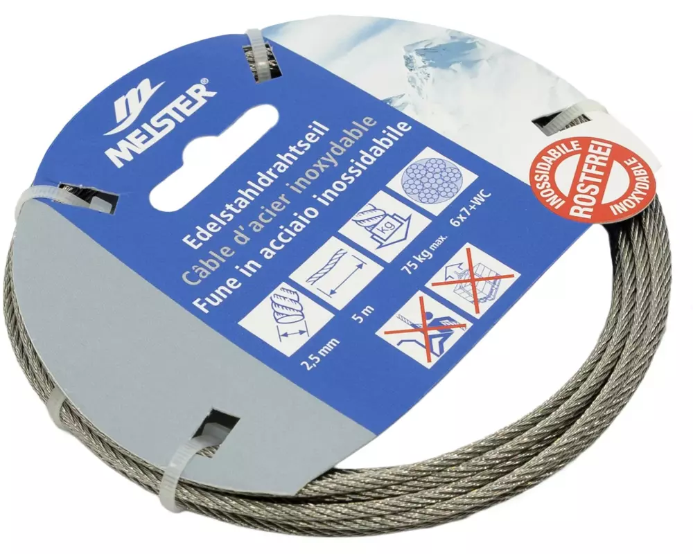 Meister Seil Edelstahldraht 2.5 mm / 5 m