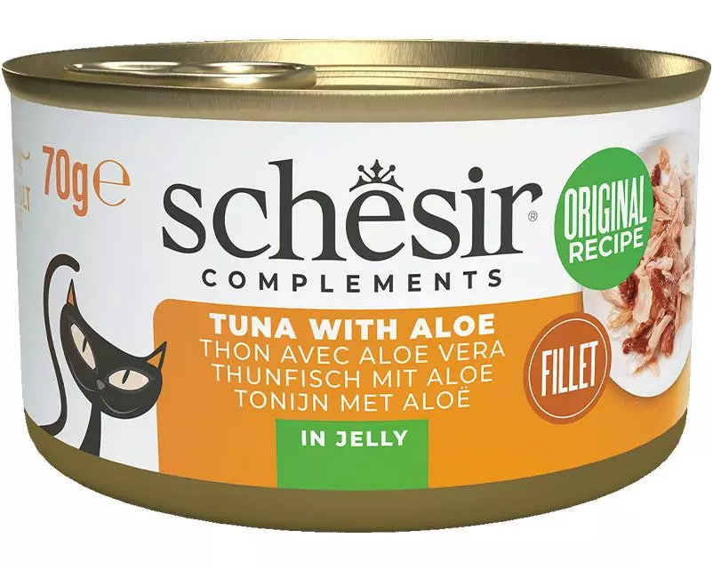 Schesir Nassfutter Thunfisch und Aloe Gelée 70g