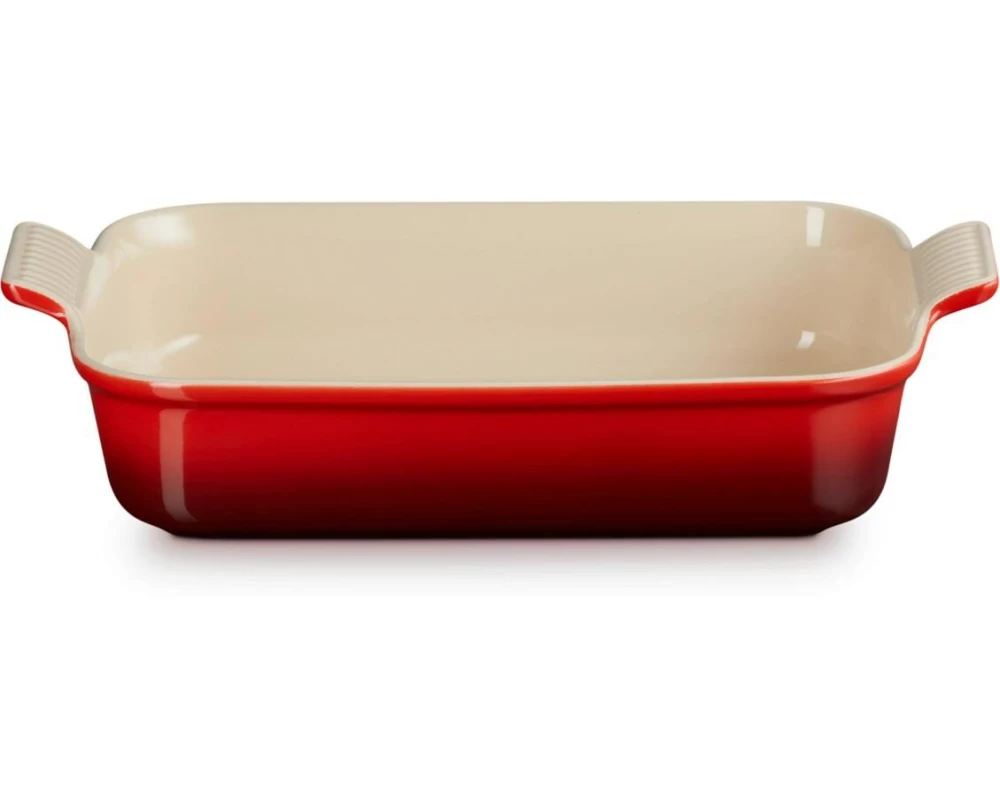 Le Creuset Auflaufform Tradition, 32 cm Eckig, Kirschrot
