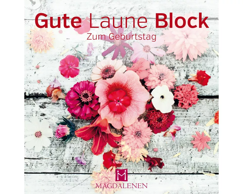 Gute Laune Block Blütenkranz