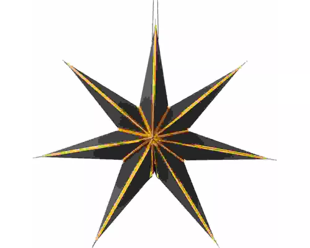 Papierstern, Schwarz/Gold, FSC MIX - Durchmesser 45 cm