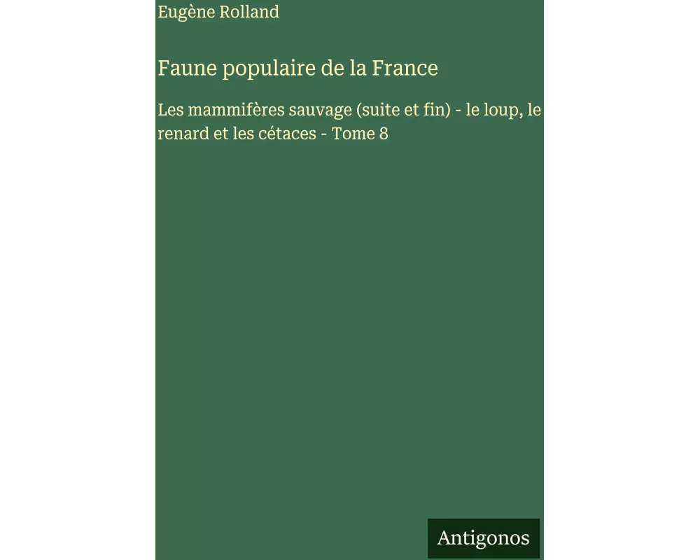 Faune populaire de la France