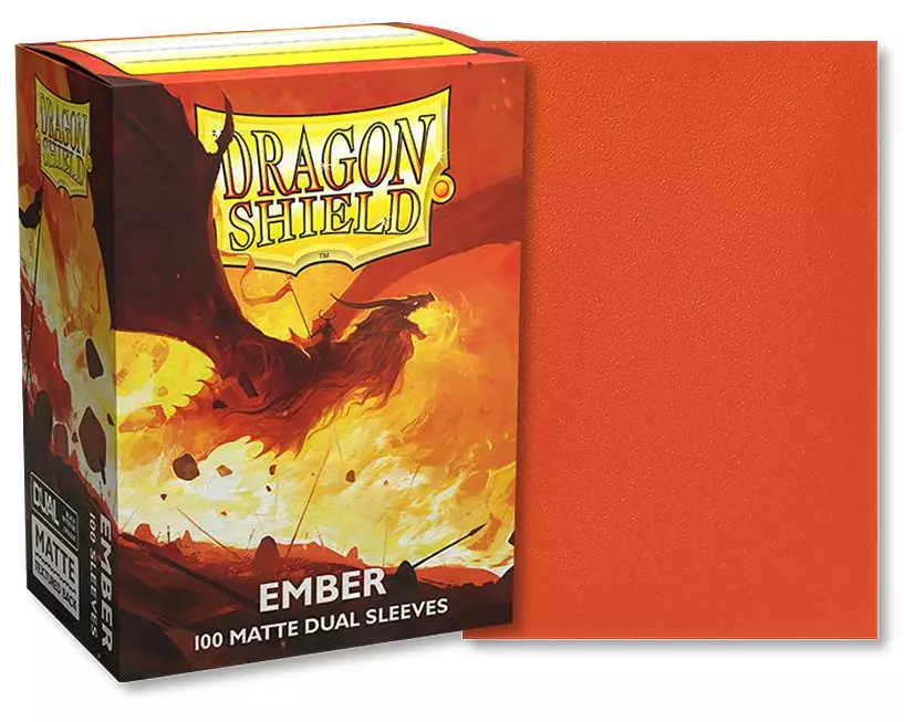 Dragon Shield Kartenhülle Dual Matte: Ember Standardgrösse Orange 100