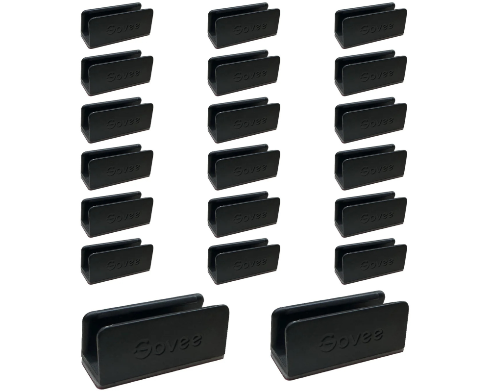 GOVEE Halterungs-Clips 20 Stk. H10D1001 schwarz, für Neon Rope Light 2