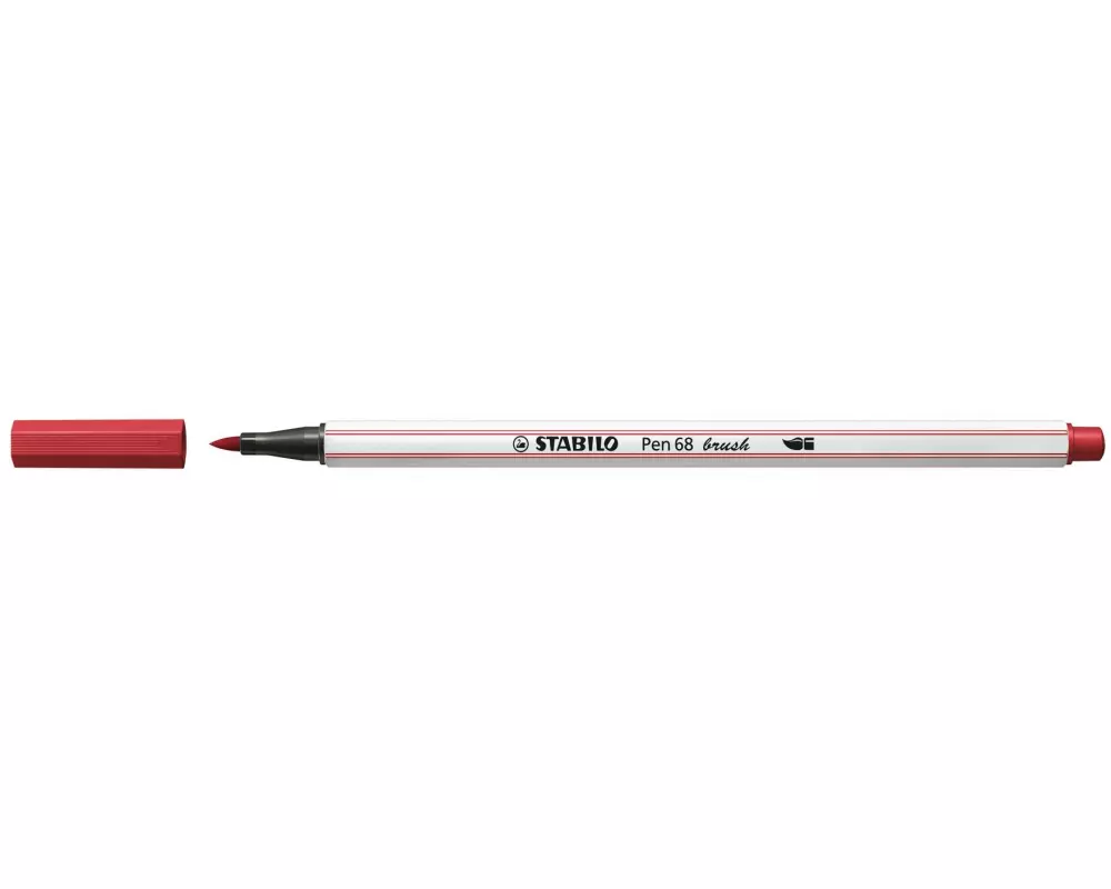 STABILO Fasermaler Pen 68 brush Dunkelrot