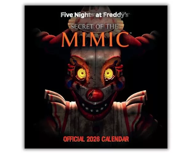 Five Nights At Freddy`s 2026 Square Calendar