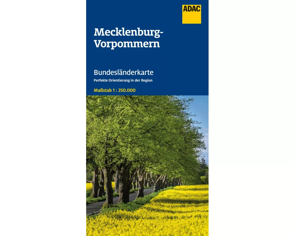 ADAC Bundesländerkarte Deutschland 02 Mecklenburg-Vorpommern 1:250.000