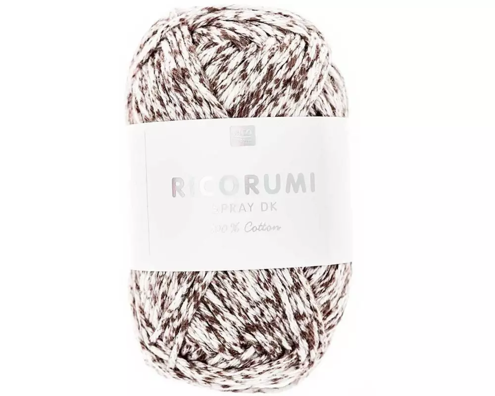 Rico Design Wolle Creative Ricorumi DK 25 g, Braun; Weiss