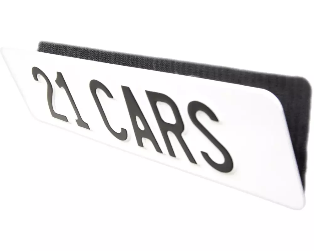 21CARS Klett Kennzeichenhalter Set, Premium