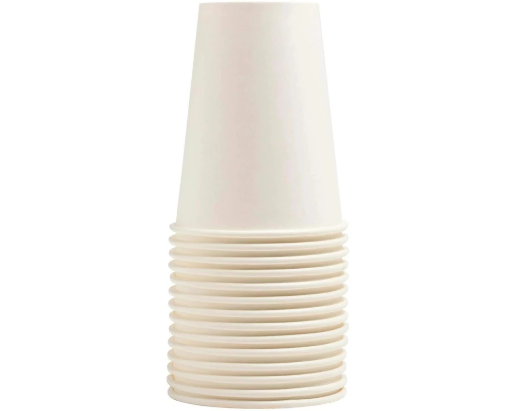 PRO nappe Einwegbecher 2 dl, 15 Stück, Weiss