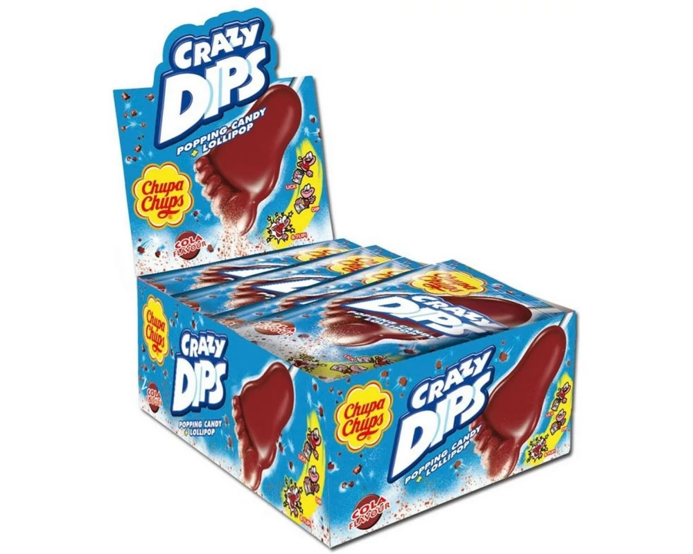 Chupa Chups Lollipop Crazy Dips Cola 24 x 14 g