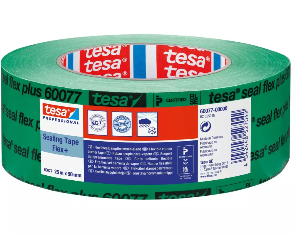 tesa Dichtungsband Professional 60077, 25m x 50 mm