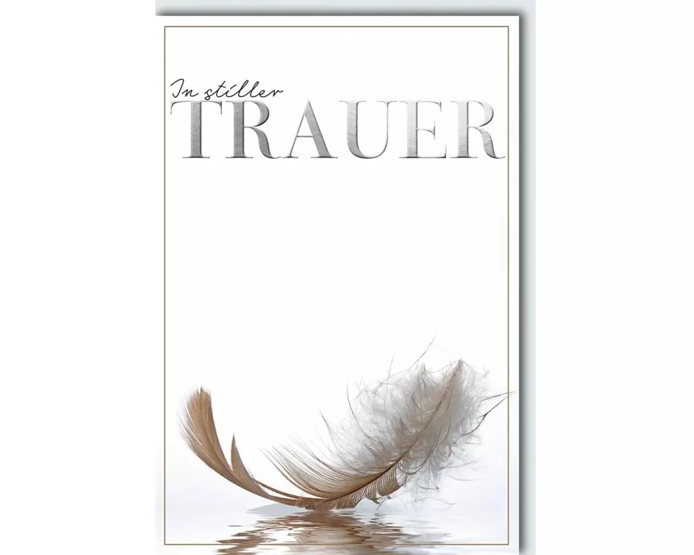 Braun + Company Trauerkarte 11.5 x 17 cm, inkl. Couvert