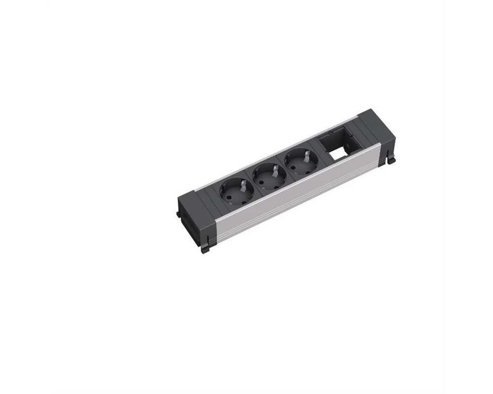 BACHMANN CONFERENCE TOP FRAME Medium Einsatz 3x Schutzkontakt 1x ABD