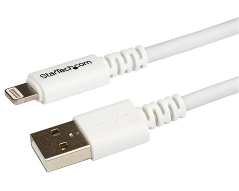 StarTech.com 3m (10ft) Long White AppleÂ 8-pin Lightning Connector to USB Cable for iPhone / iPod / iPad