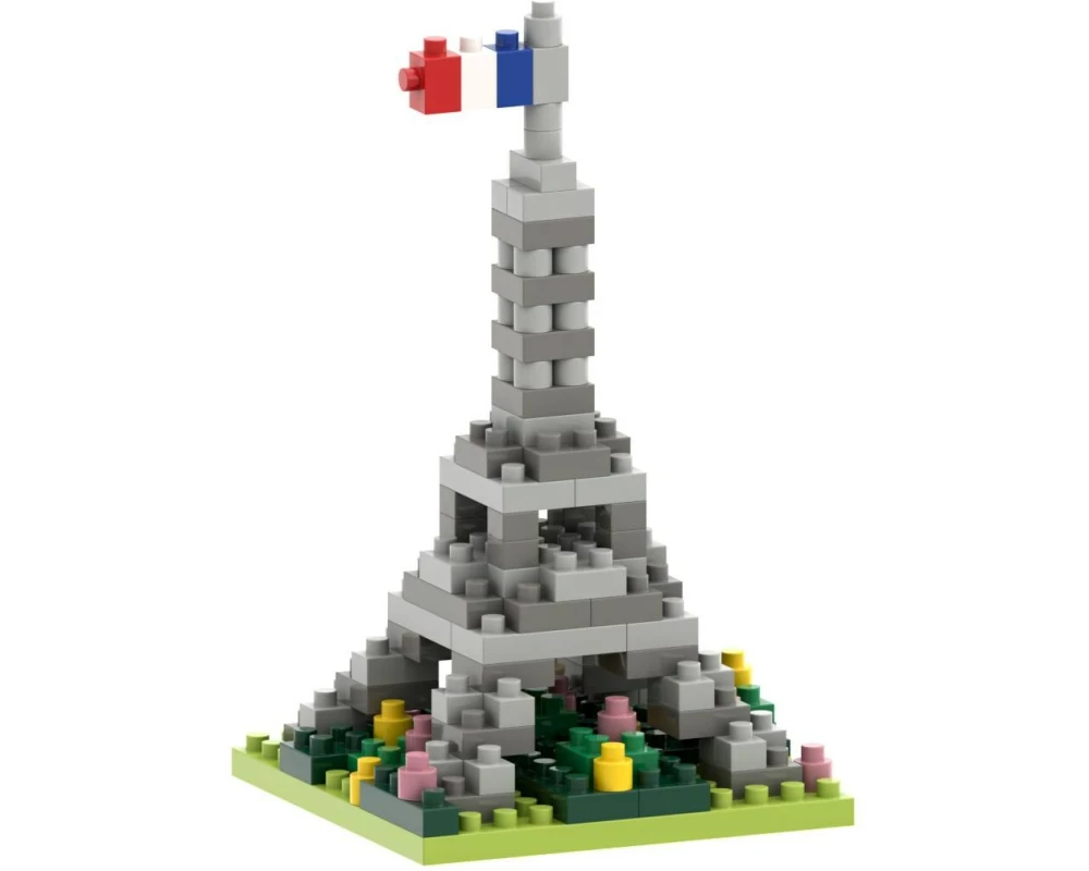 BRIXIES Bausteinmodell Eiffelturm aus 99 Bausteine